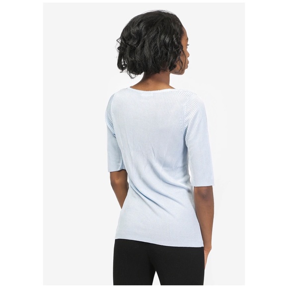 SUZANNE RAE Rib Knit Scoop Neck (NWOT) - Picture 6 of 7